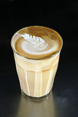 Image showing Double Latte with Art