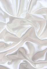 Image showing Smooth elegant white silk 