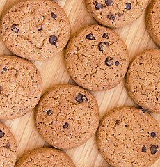 Image showing Delicious chocolate chip cookies