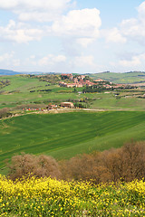 Image showing Italy. Val D'Orcia valley. Tuscany landscape