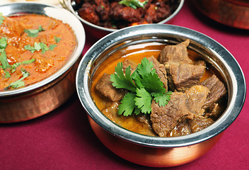 Image showing Beef korma curry in bowl