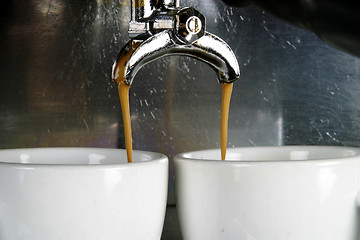 Image showing Two Cups Espresso