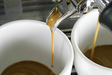 Image showing Two Cups Espresso