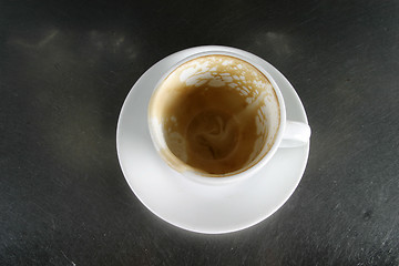 Image showing Empty Cup with Saucer