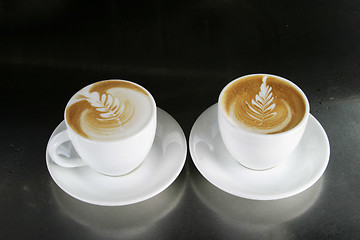 Image showing Cappucinno with Latte Art