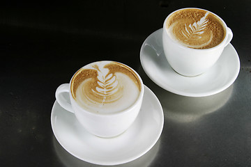 Image showing Cappucinno with Latte Art