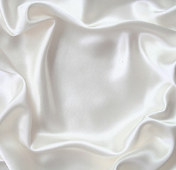 Image showing Smooth elegant white silk