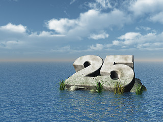 Image showing twenty five