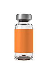 Image showing Single medical ampoule isolated