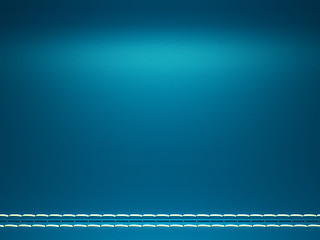 Image showing Blue horizontal stitched fabric background