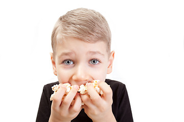 Image showing boy popcorn