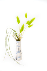 Image showing Vase with grasses