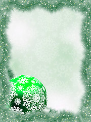 Image showing Elegant christmas with snowflakes branches. EPS 8