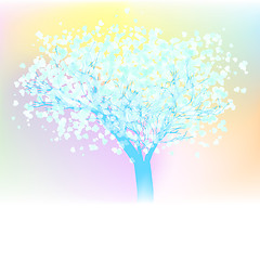 Image showing Valentine vector tree. EPS 8
