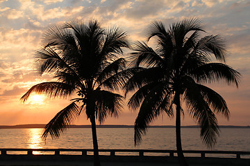 Image showing Cuba sunset