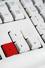 Image showing Arrow Keys Left Red