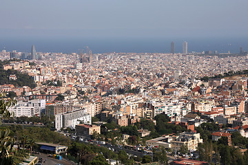 Image showing Barcelona skyline