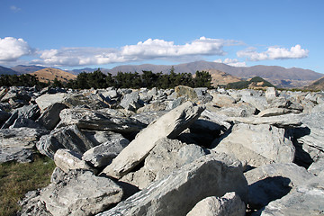 Image showing Gneiss rocks in New Zealand