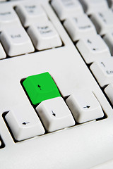 Image showing Arrow Keys Up Green