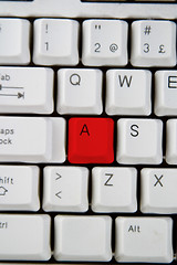 Image showing Keyboard Letter A