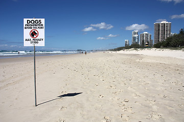 Image showing Dogs prohibited