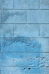 Image showing Blue wall