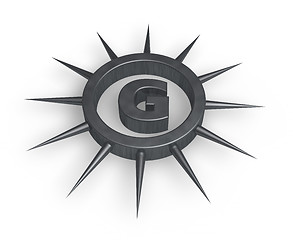 Image showing spiky letter g