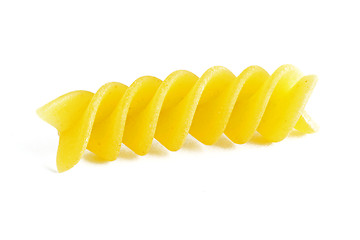 Image showing Colorful raw fusilli macaroni