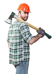 Image showing confident lumberjack