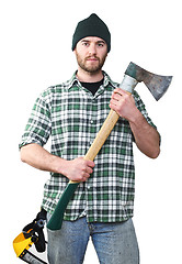 Image showing lumberjack portrait