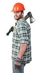 Image showing confident lumberjack