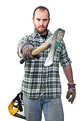 Image showing serious lumberjack