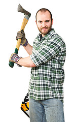 Image showing lumberjack portrait