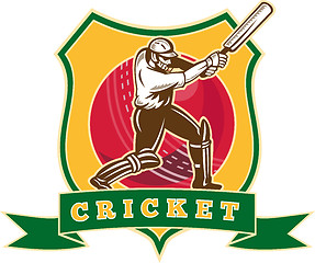 Image showing cricket player batsman batting