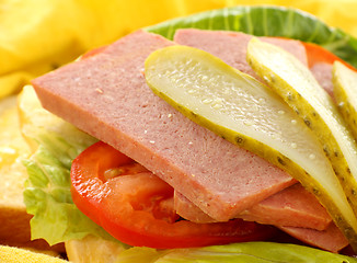 Image showing Spam And Dill Pickle