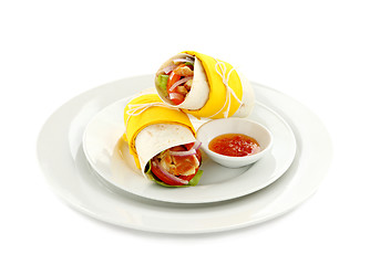 Image showing Spicy Chicken Wrap