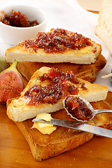 Image showing Fig Jam Sandwiches