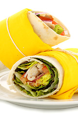 Image showing Spicy Chicken Wraps