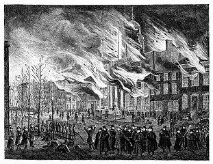 Image showing The Great Fire of New York