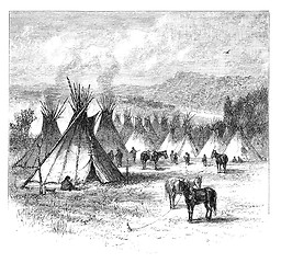 Image showing Native American Village