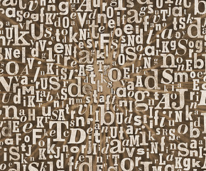 Image showing Grunge letter texture