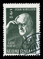 Image showing Sibelius on a stamp