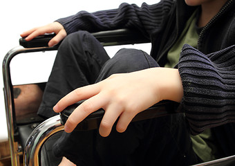 Image showing wheelchair kid