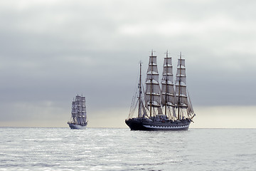 Image showing Tall ships