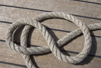 Image showing Ropes on a deck