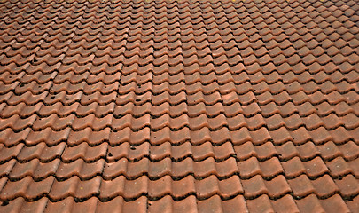 Image showing Red tiling