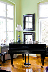 Image showing Black piano