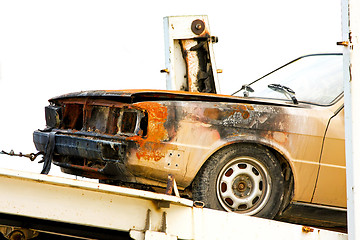 Image showing Car after fire