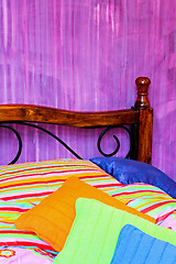 Image showing Colorful bedding