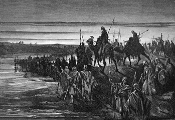 Image showing The Israelites Crossing the Jordan